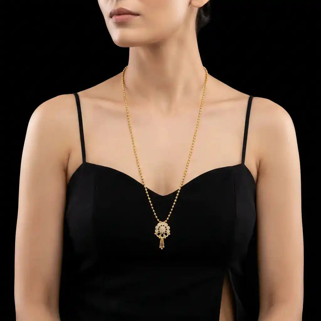 Golden Necklace PSNS66W-034