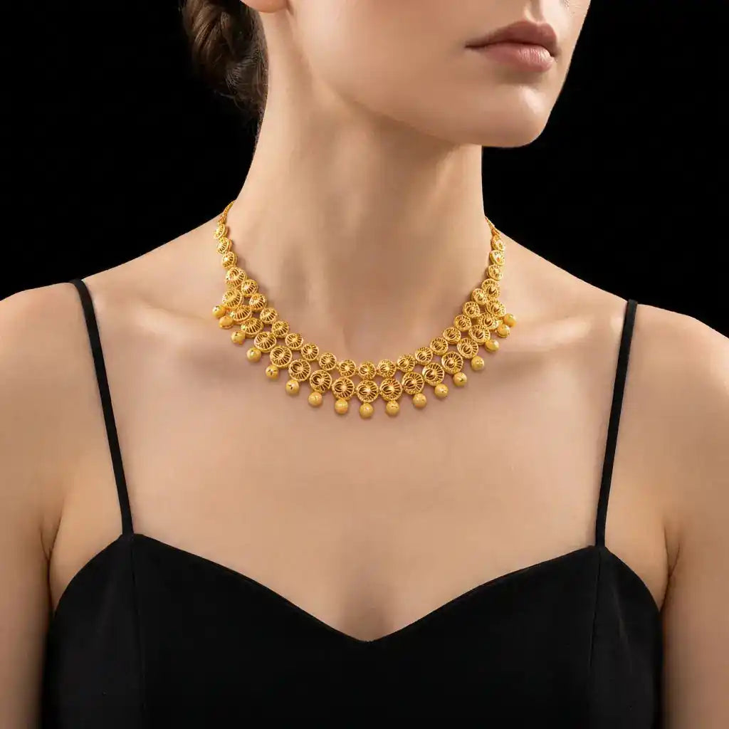 Golden Necklace Short PGNS15-085