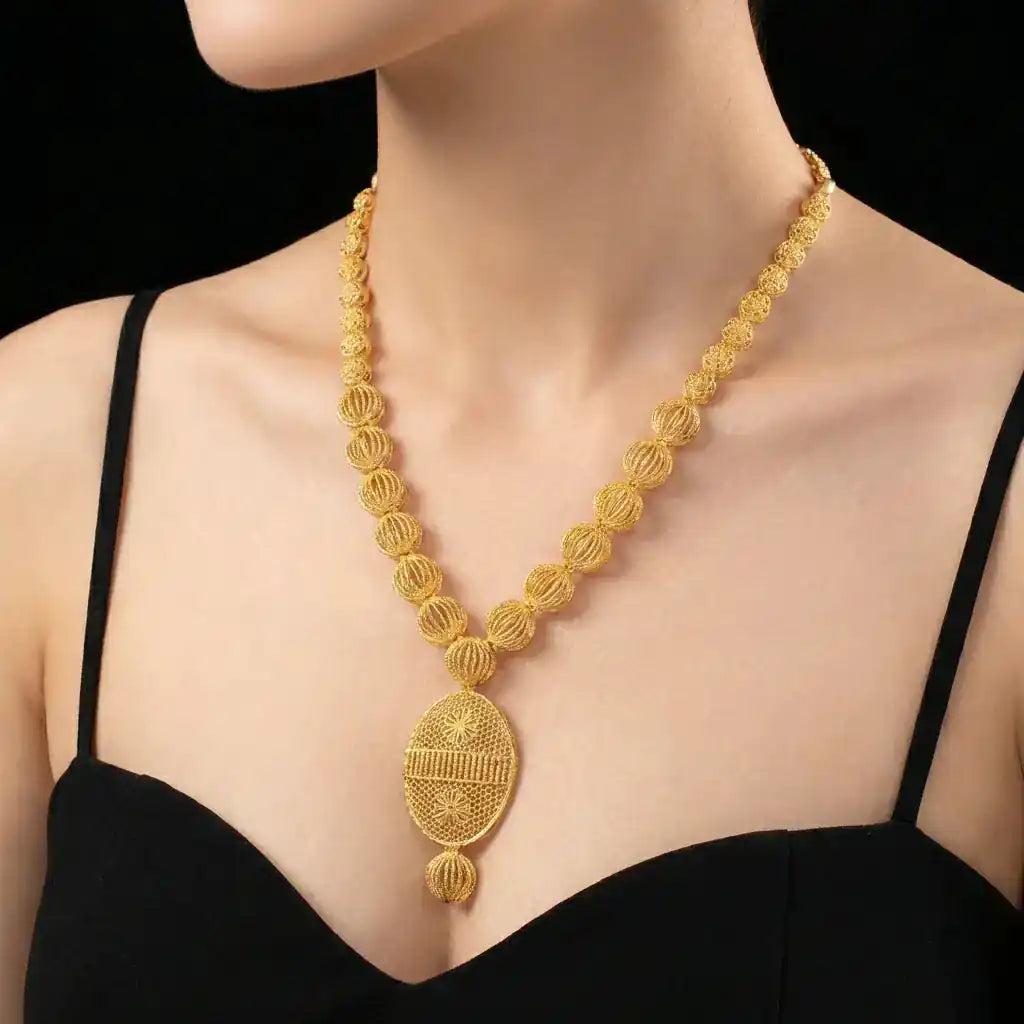 Golden Necklace medium PGNS69-035