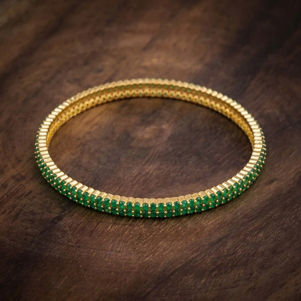 Green Stone Bangle PSB18G-092
