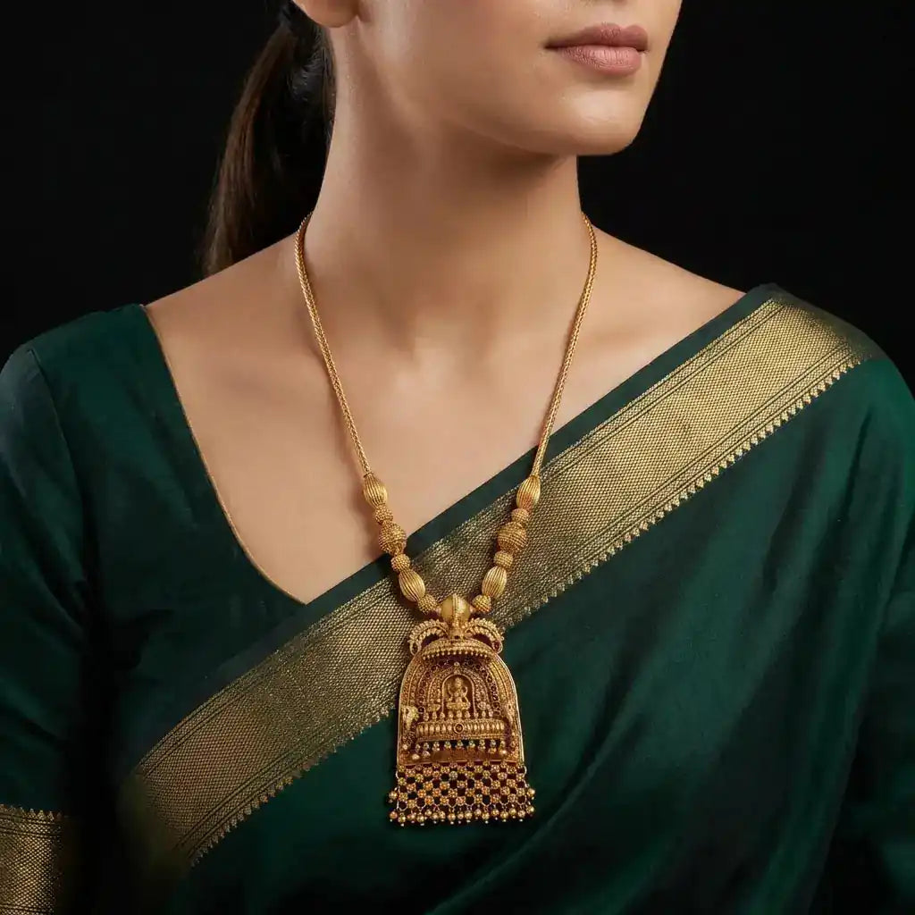 Necklace PSGRNSSR20R-0331 — Gold Plated Jewellery | Parakkat Jewels