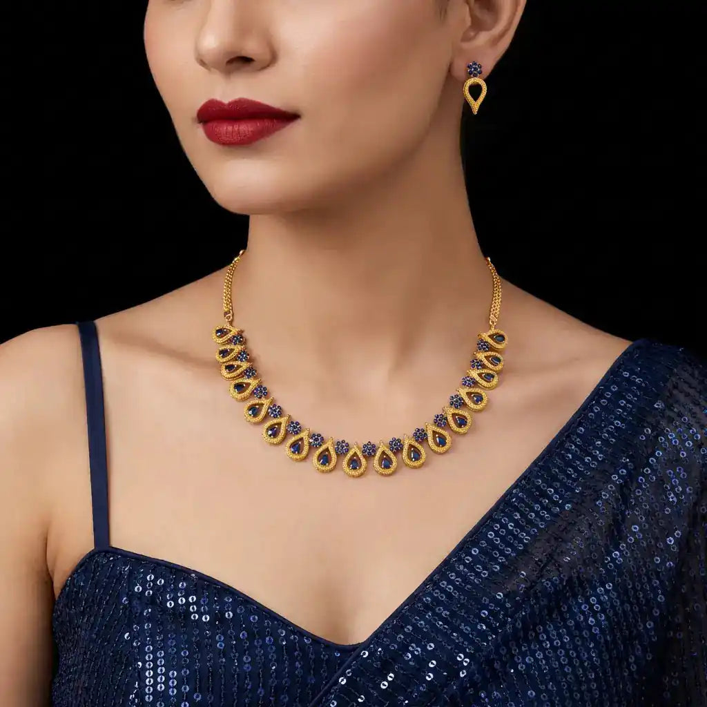 Necklace PSST150BL-041,PSNS56BL-035