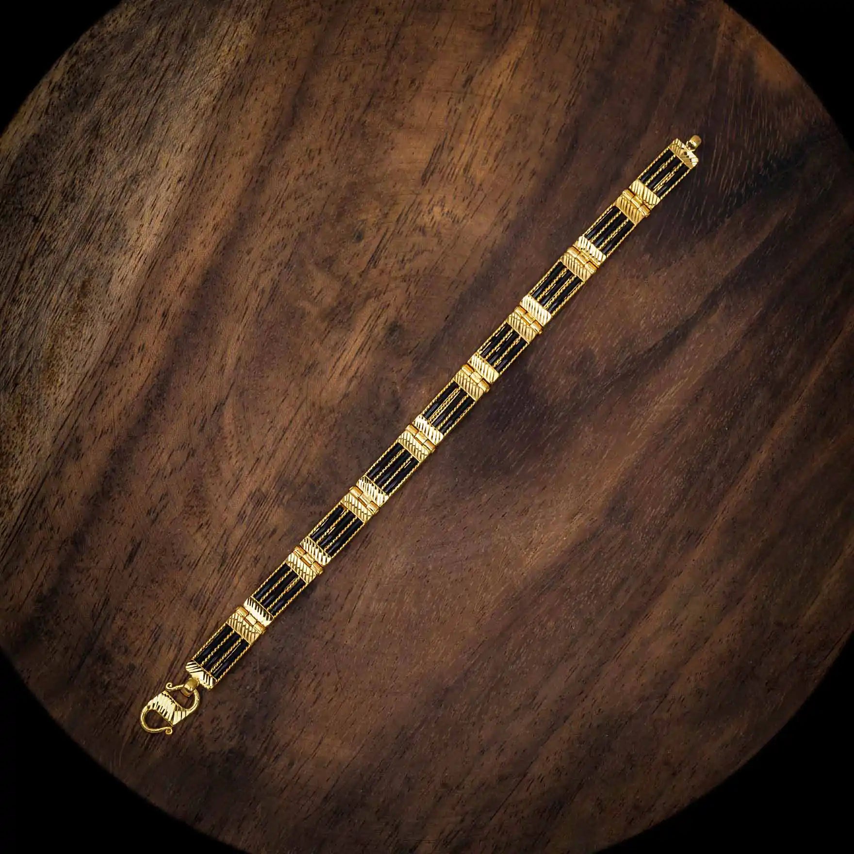 gold plated men's bracelet