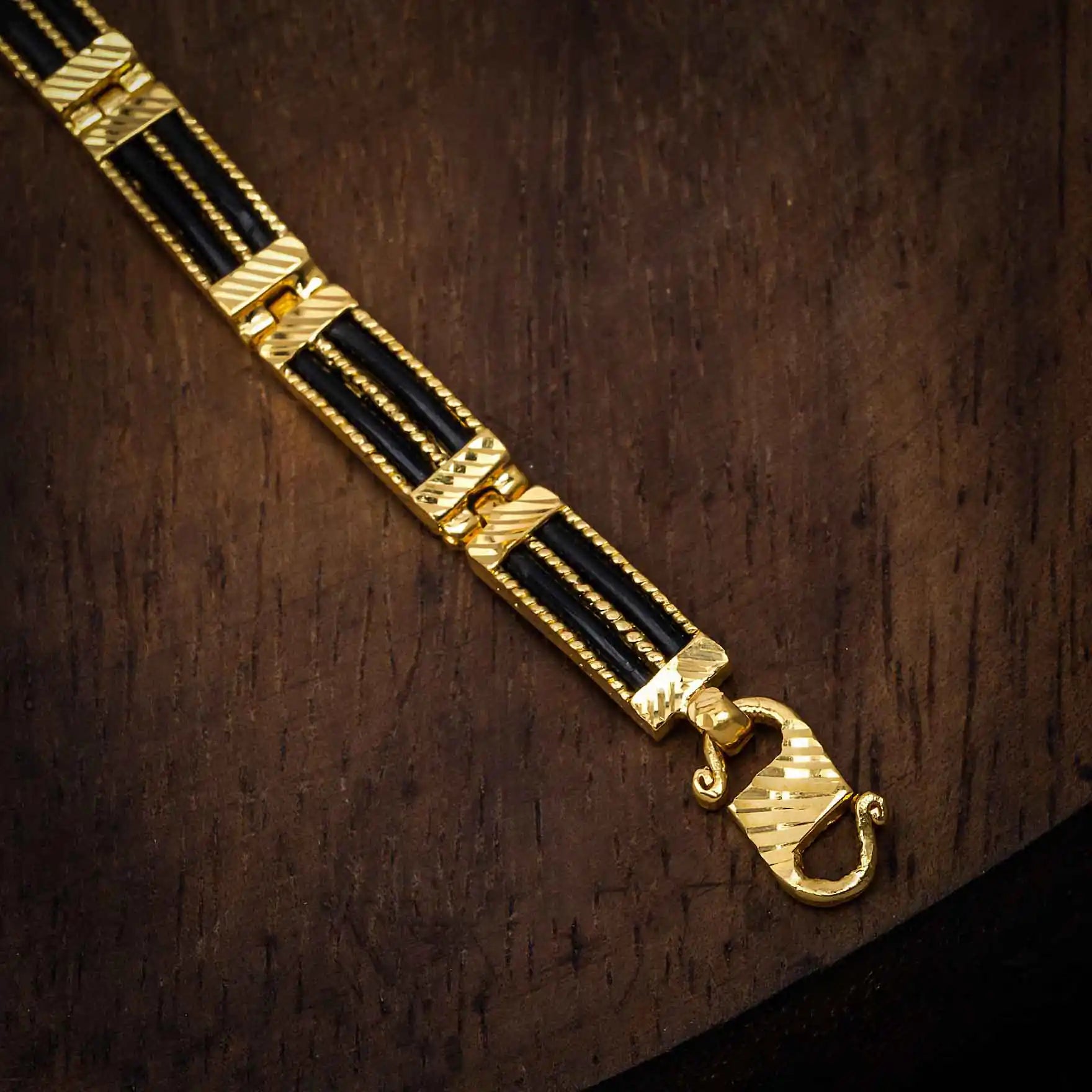 Bold Gold Layered Bracelets 