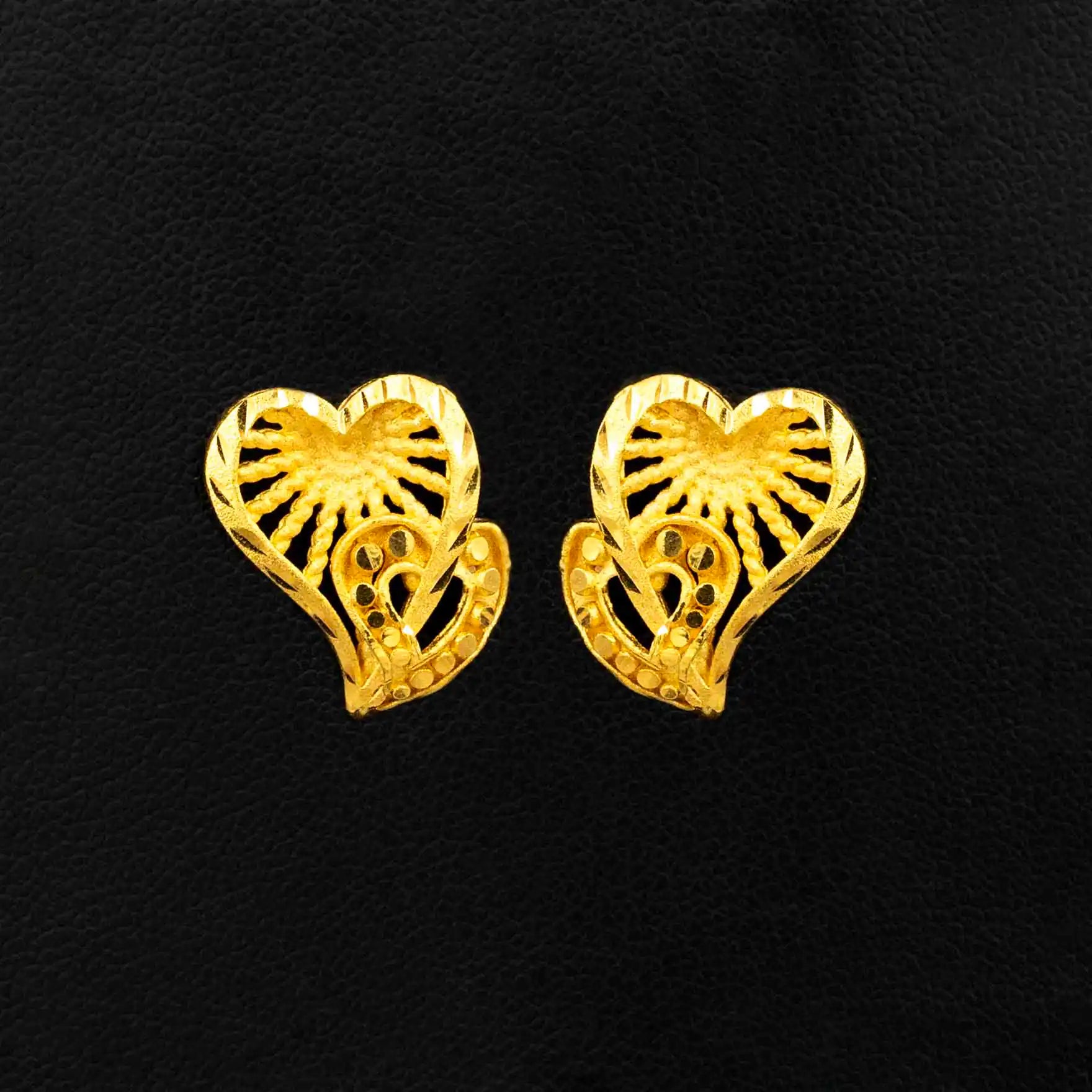 Golden Stud earring PGST52-09