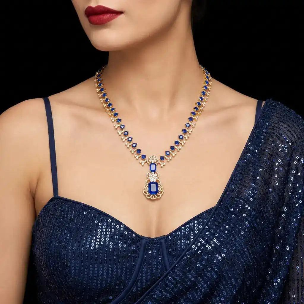 PREMIUM STONE NECKLACE PMSNL7WBL-0002