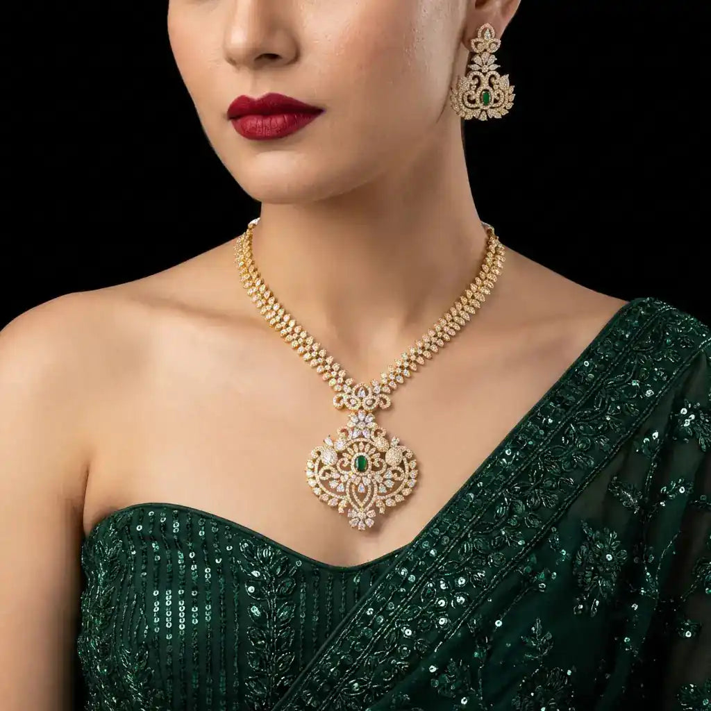 PREMIUM STONE NECKLACE SHORT PMSNS2WG-0021, PMSHST3WG-003
