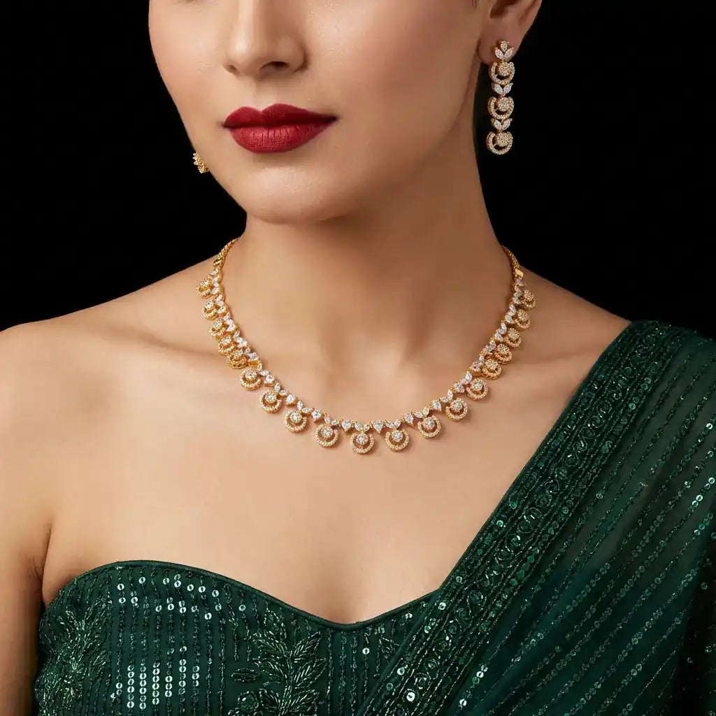 Gold Layered Necklaces For Ladies Online