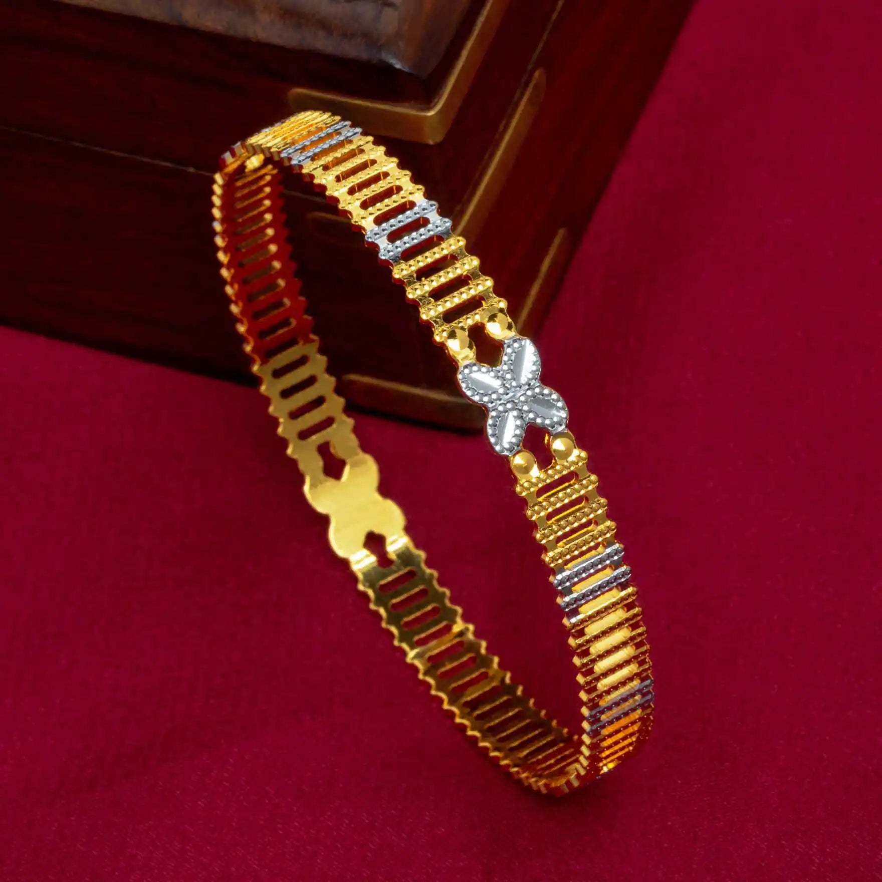 Rhodium Bangle PRGB56-032