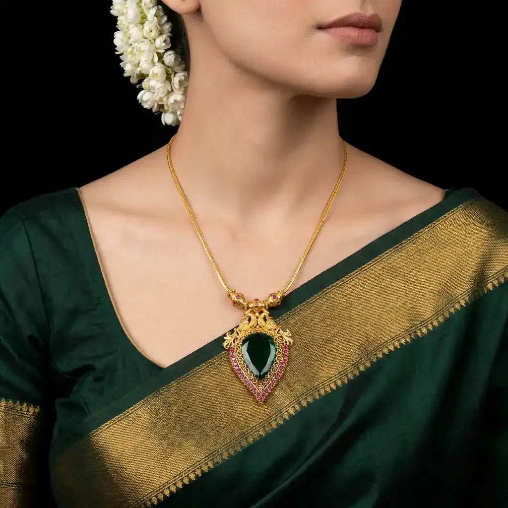 Palakka Stone Necklace PSPKNRG20-0311