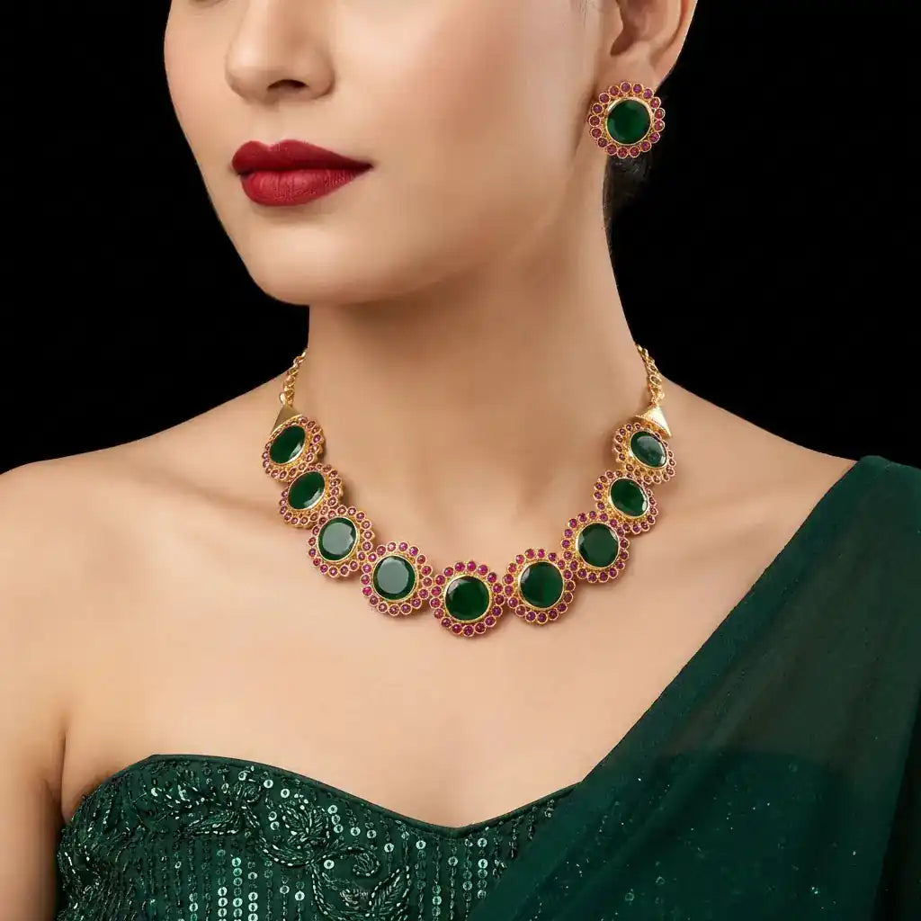 Palakka stone Necklace sets