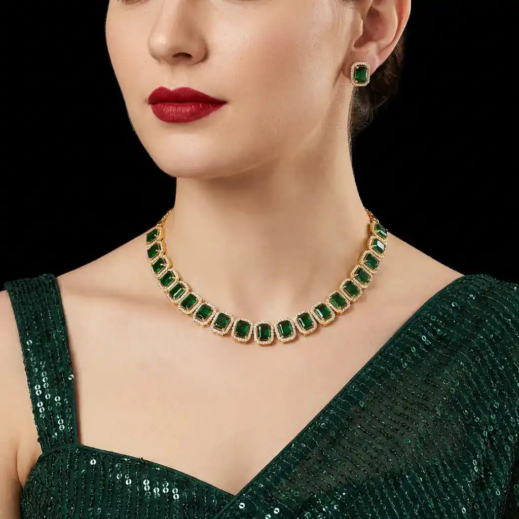 Premium Stone Necklace PMSNS1WG-058, PMSHST44WG-052