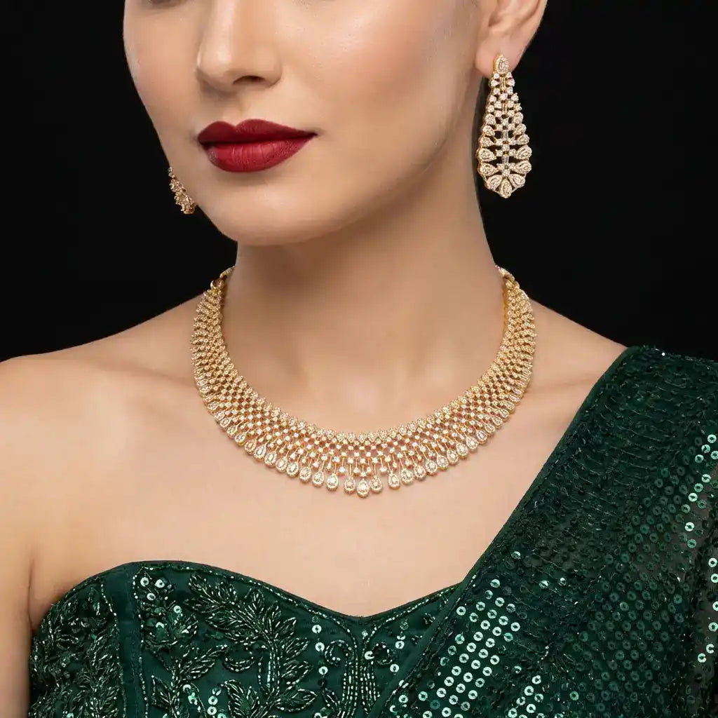 Stunning Gold Plated Necklace Sets 