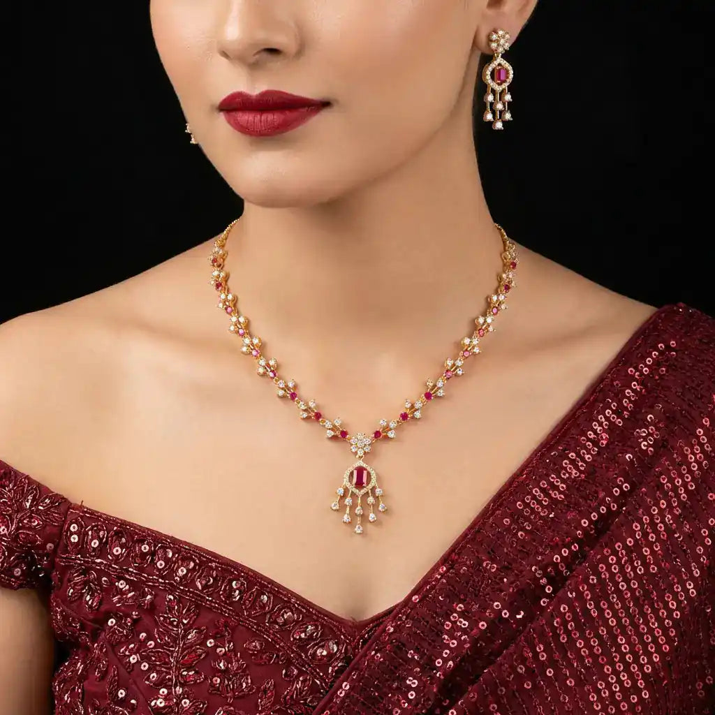 necklace with studs for women