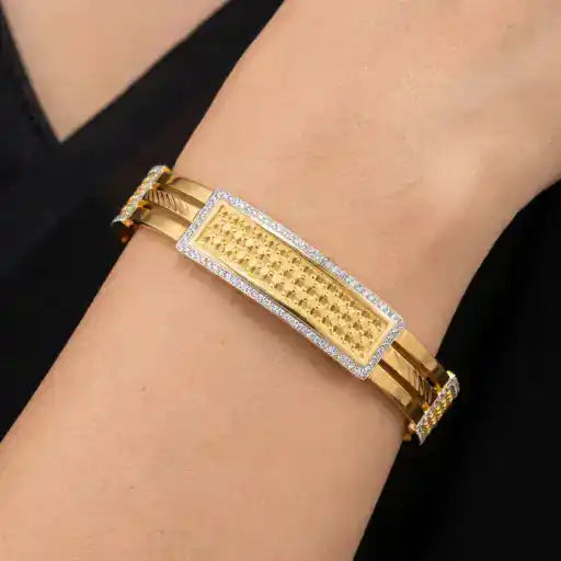 Rhodium Bangle PRGB129-062