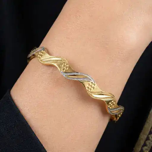 Rhodium Bangle PRGB242-091