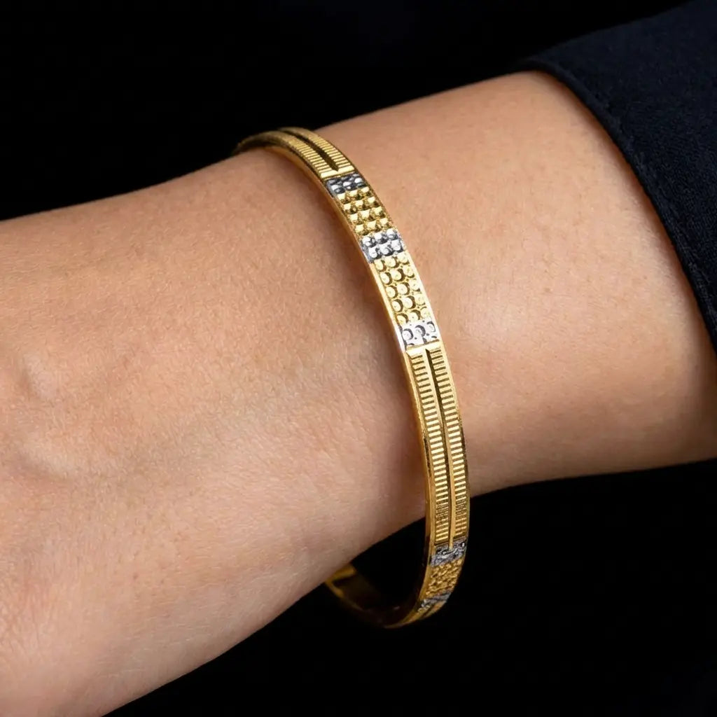 Rhodium Bangle PRGB6-061