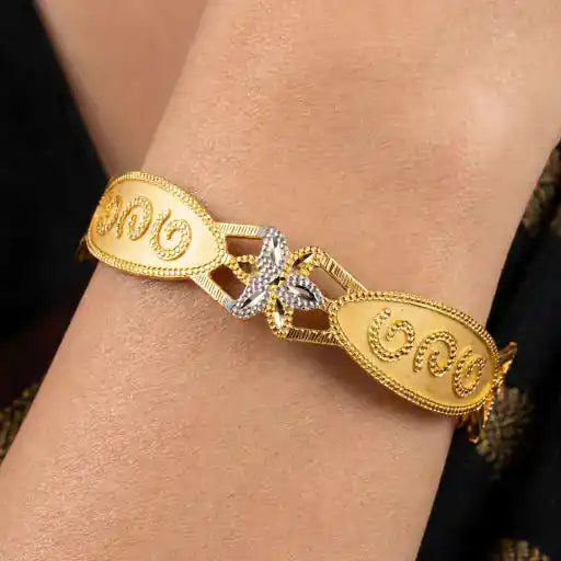 Rhodium Bangle PRGB90-062