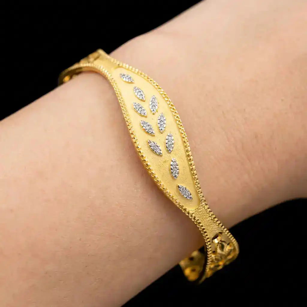 Rhodium Bangle PRGB91-062