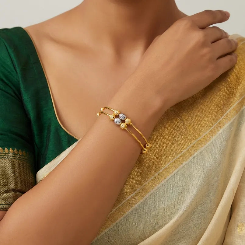 Rhodium Bracelet Bangle PRGBRB1b-26-032