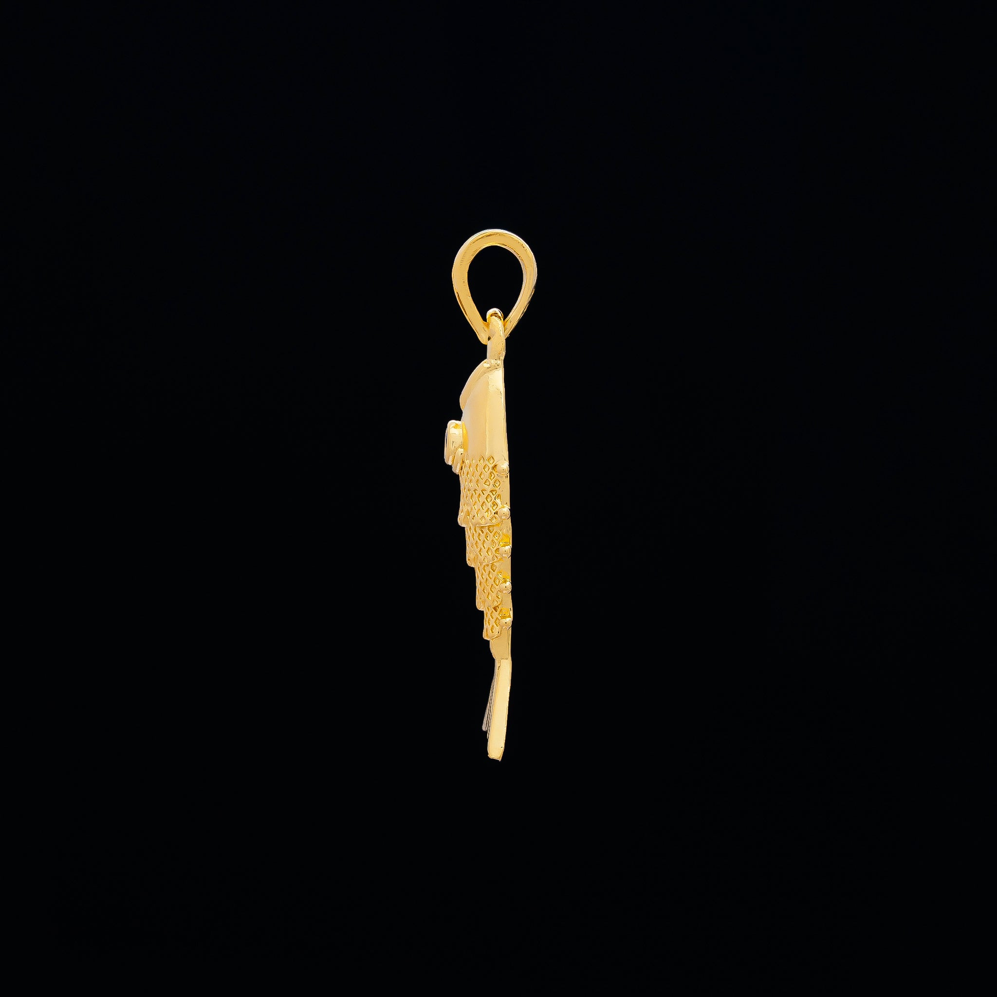 Golden Fish Pendant PSLT367aW-09