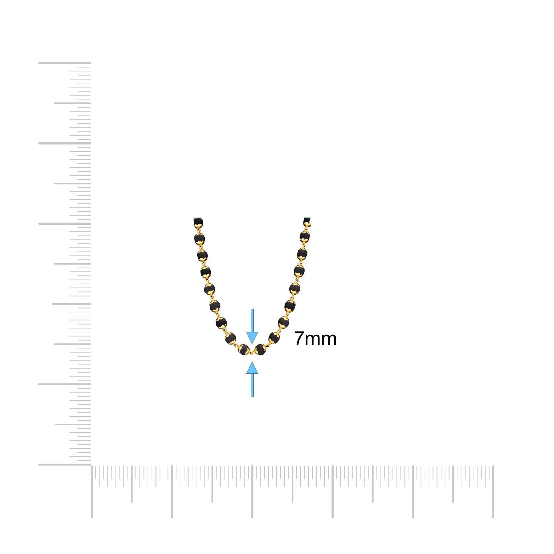Traditional Karungali Bead Chain PKKC3-028
