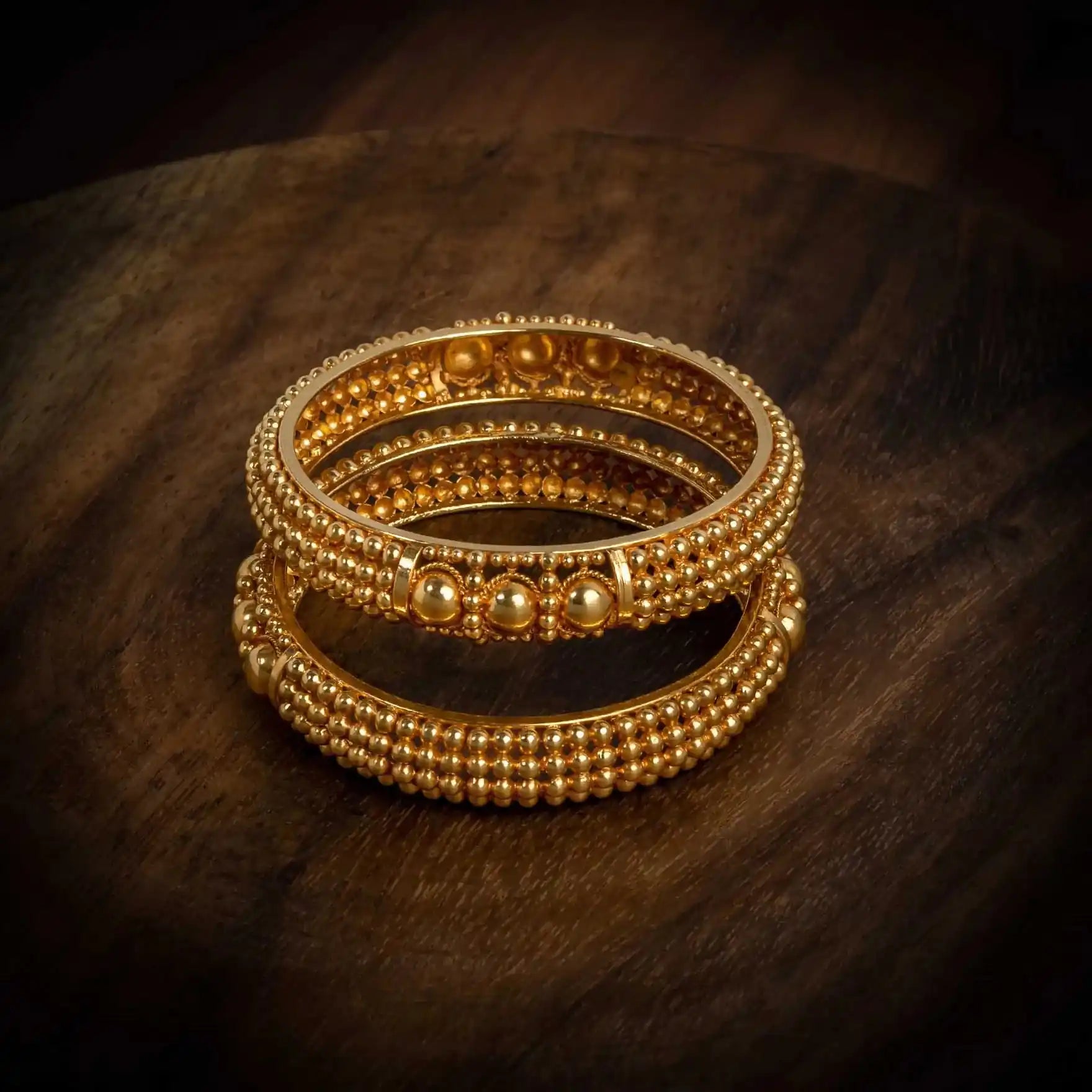 Geru Bangle PGGRBSR1-053 — Gold Plated Jewellery | Parakkat Jewels