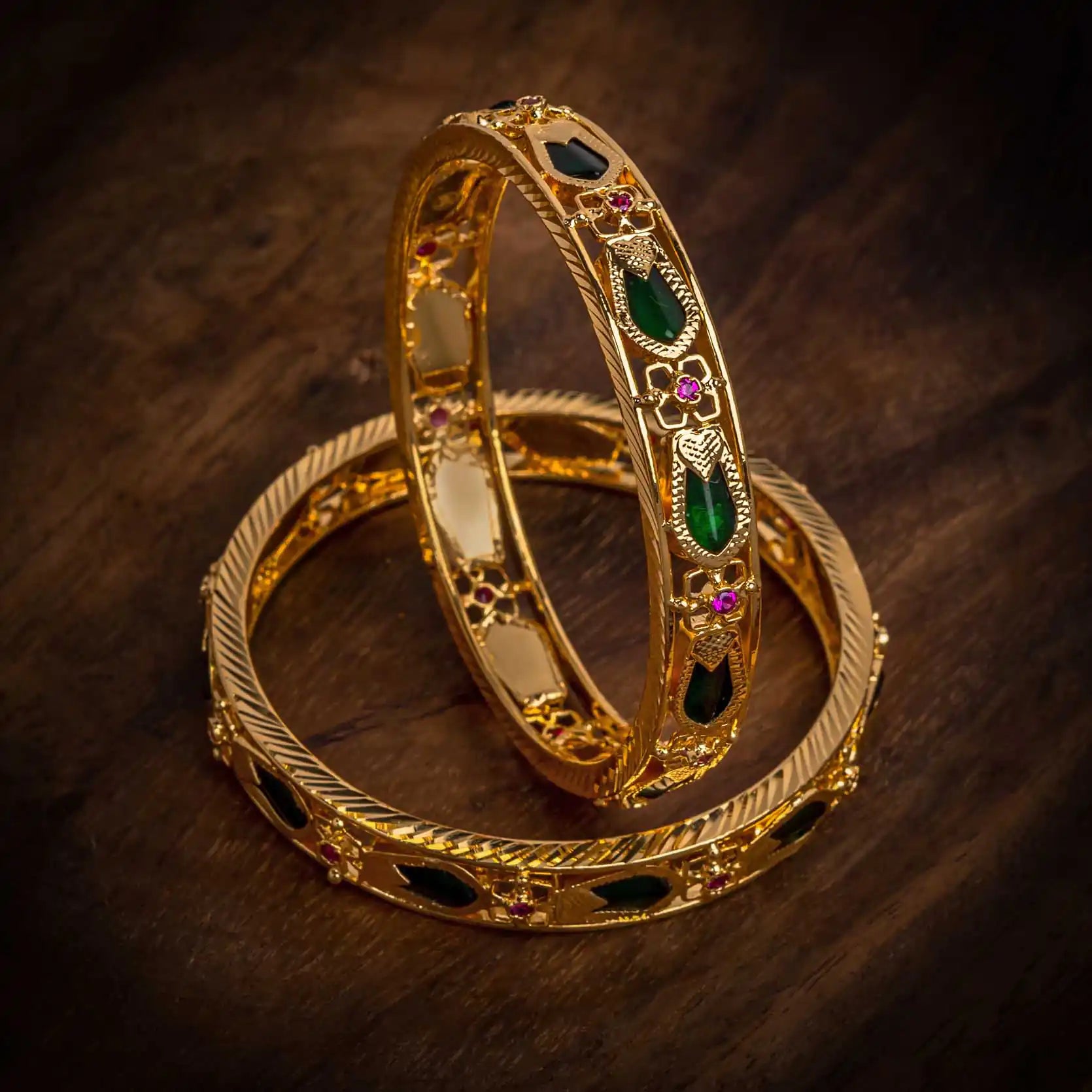 Palakka Stone Nagapadam Bangle PSPKBNG22-013