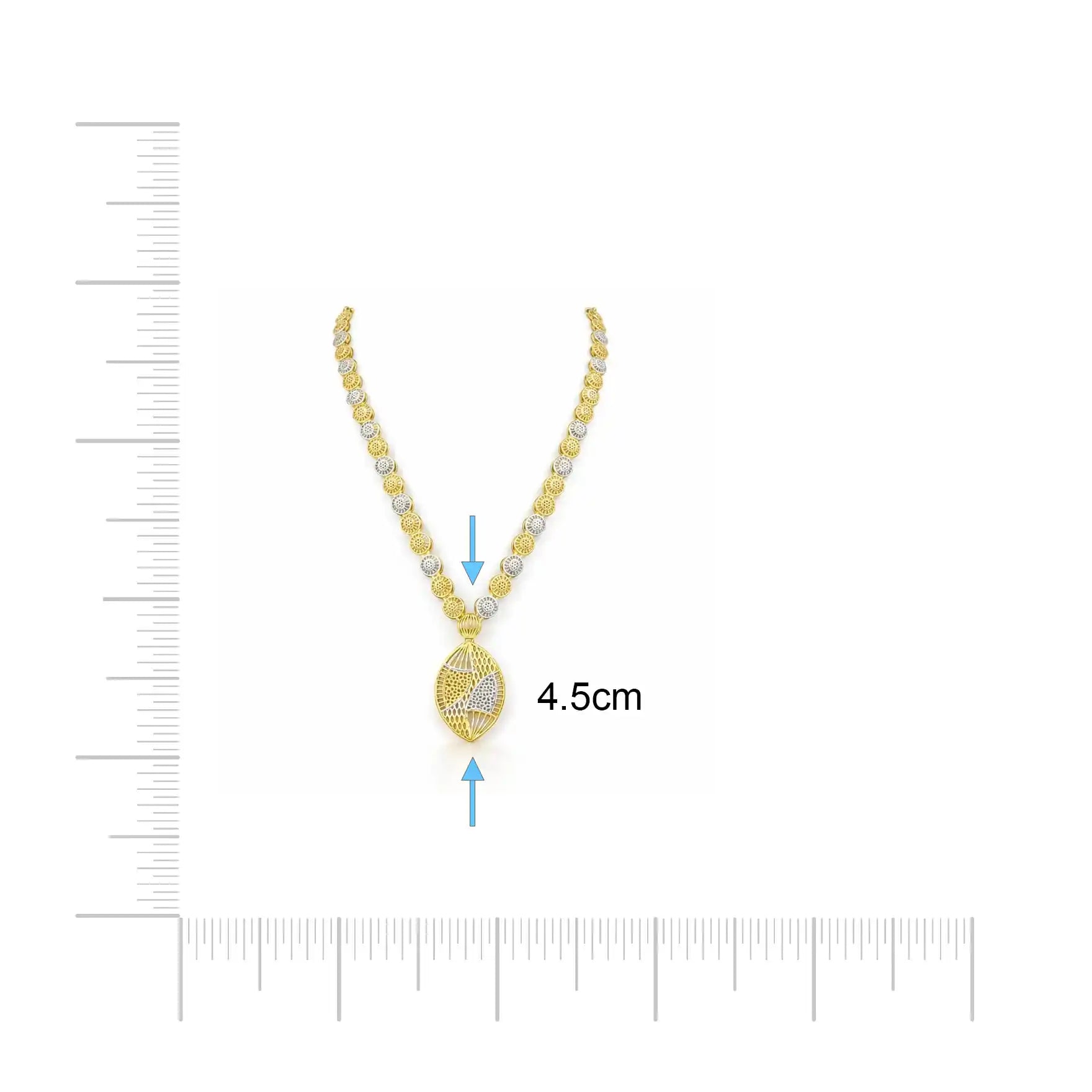 Rhodium Necklace PRGNM15-036