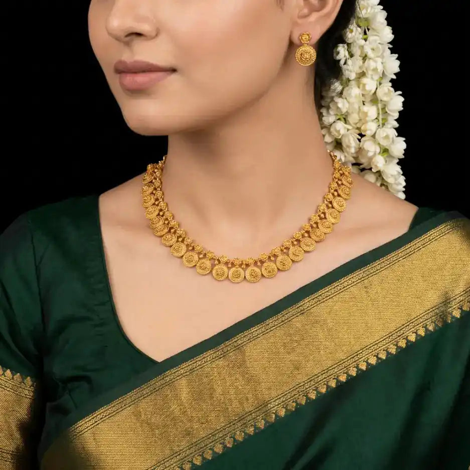 Sreshta Necklace PGGRNSSR2-036,PGGRSTSR2-041