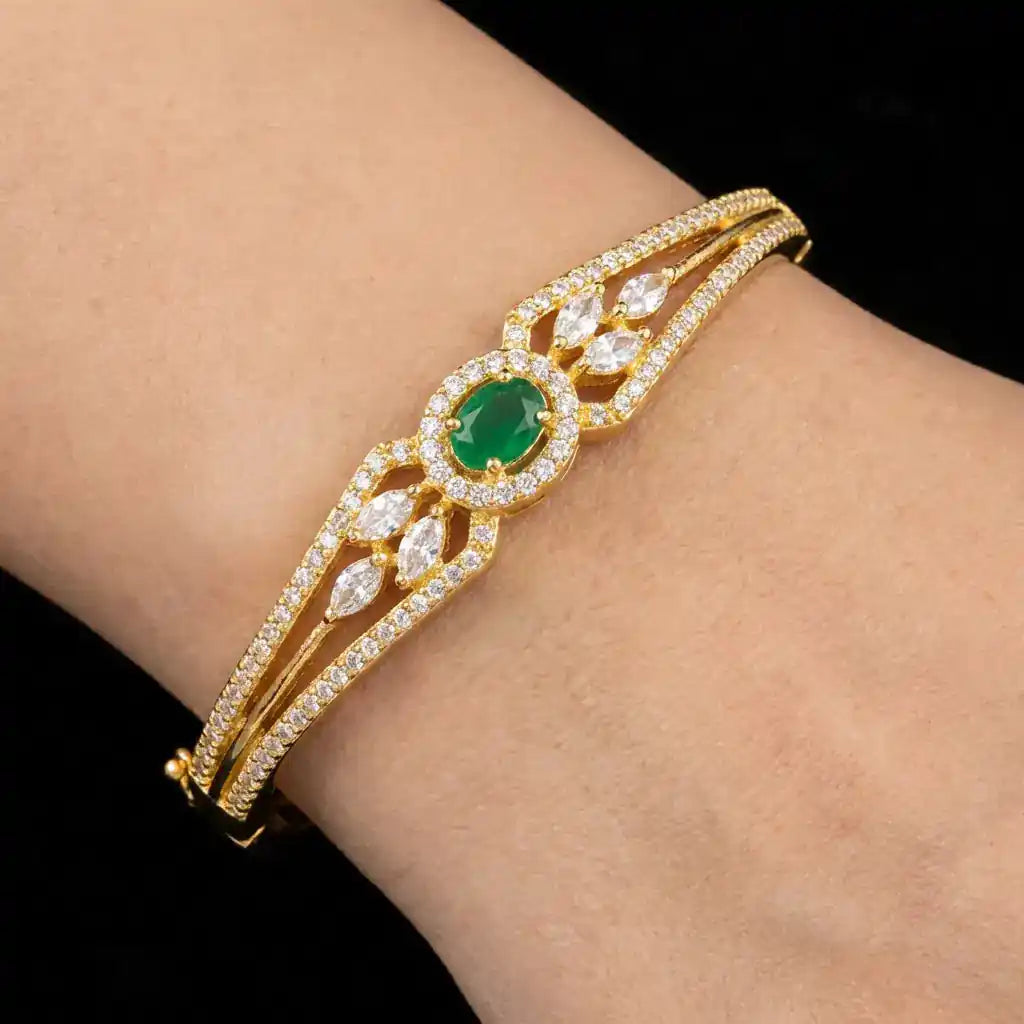 green stone bracelet