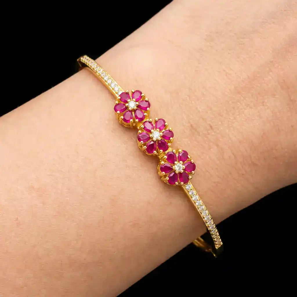 Stone Bracelet Bangle PSBRB61WR-002