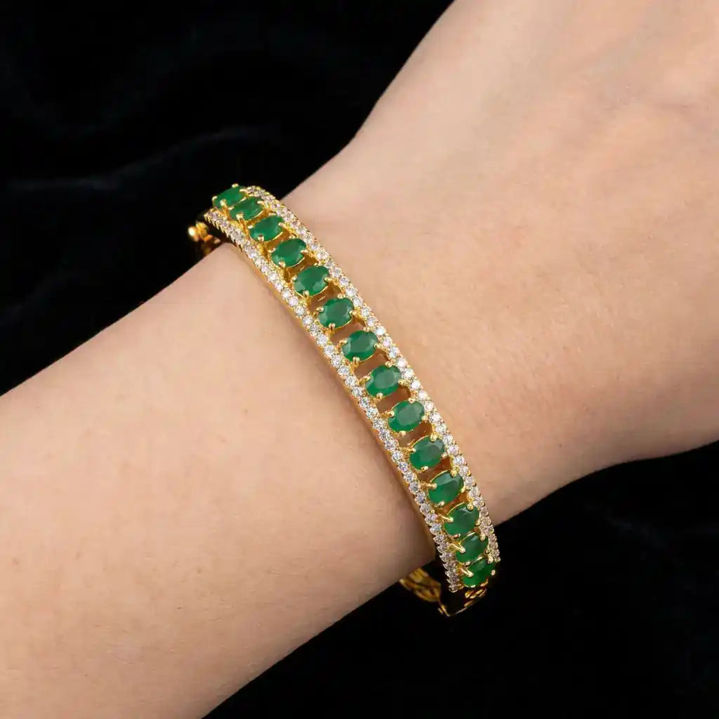 Stone Bracelet Bangle PSBRB70WG-002