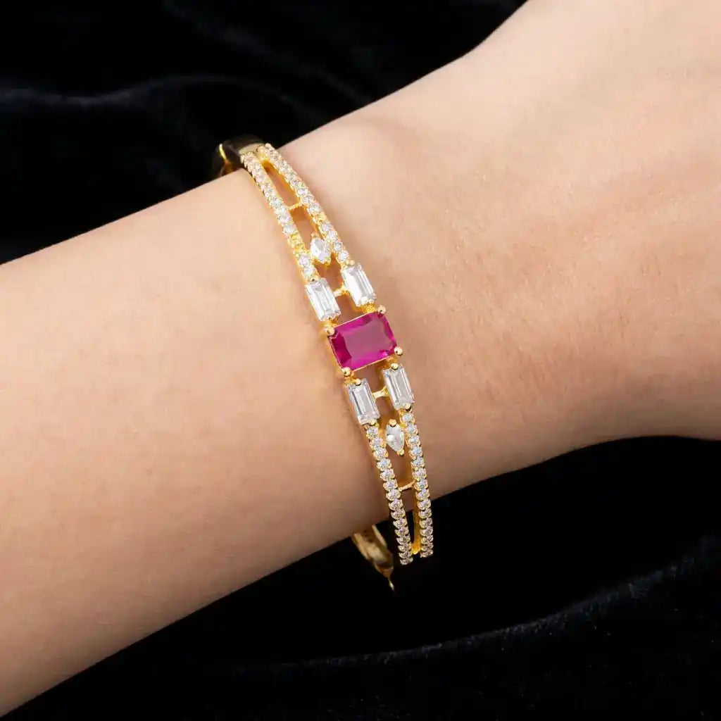 Stone Bracelet Bangle PSBRB78WR-002