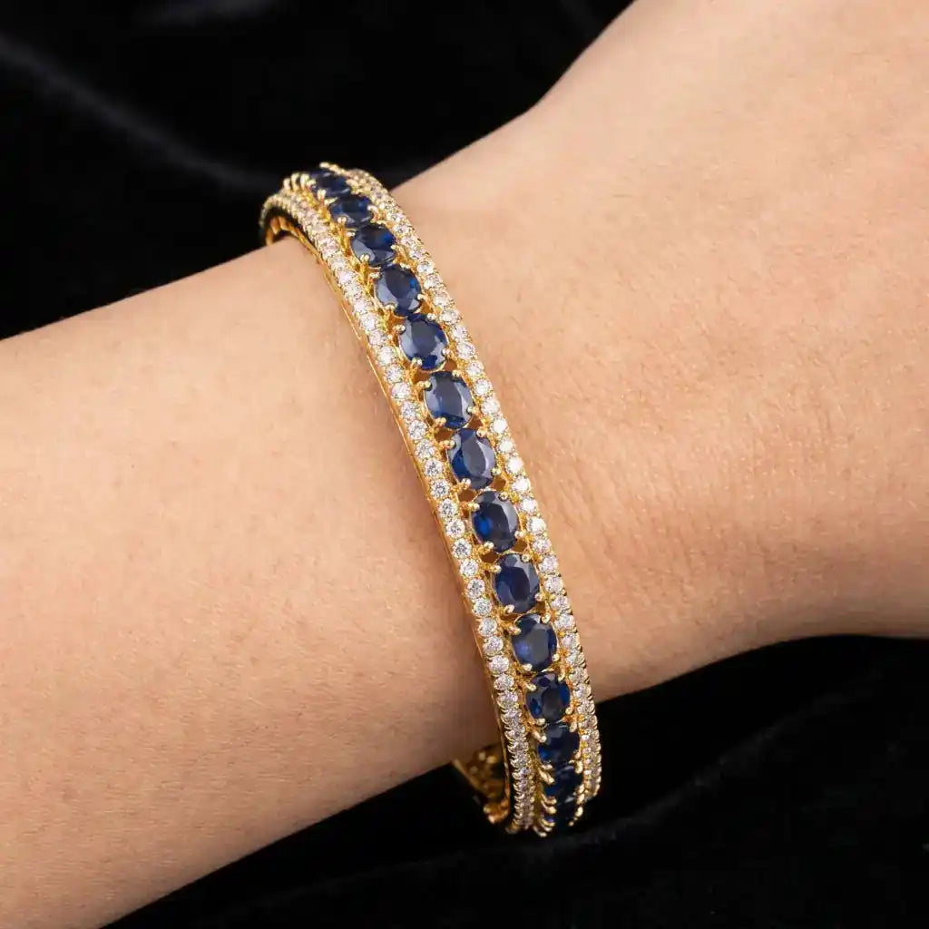 blue stone bangle