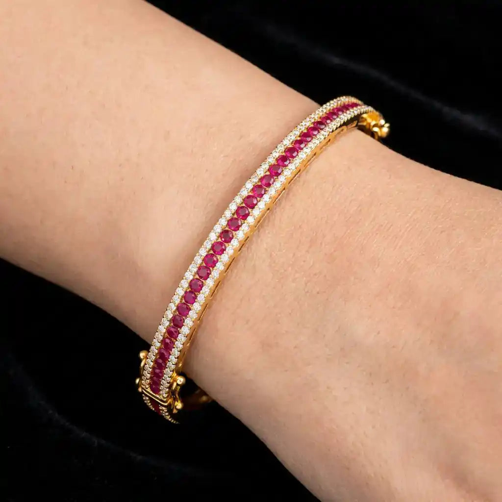 Stone Bracelet Bangle PSBRB85WR-002
