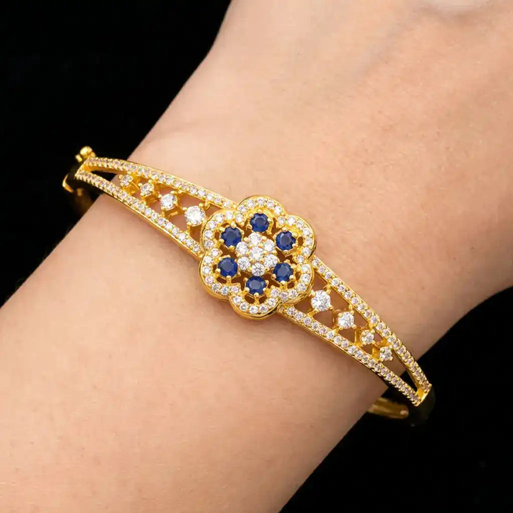 Stone Bracelet Bangle PSBRB9WBL-052