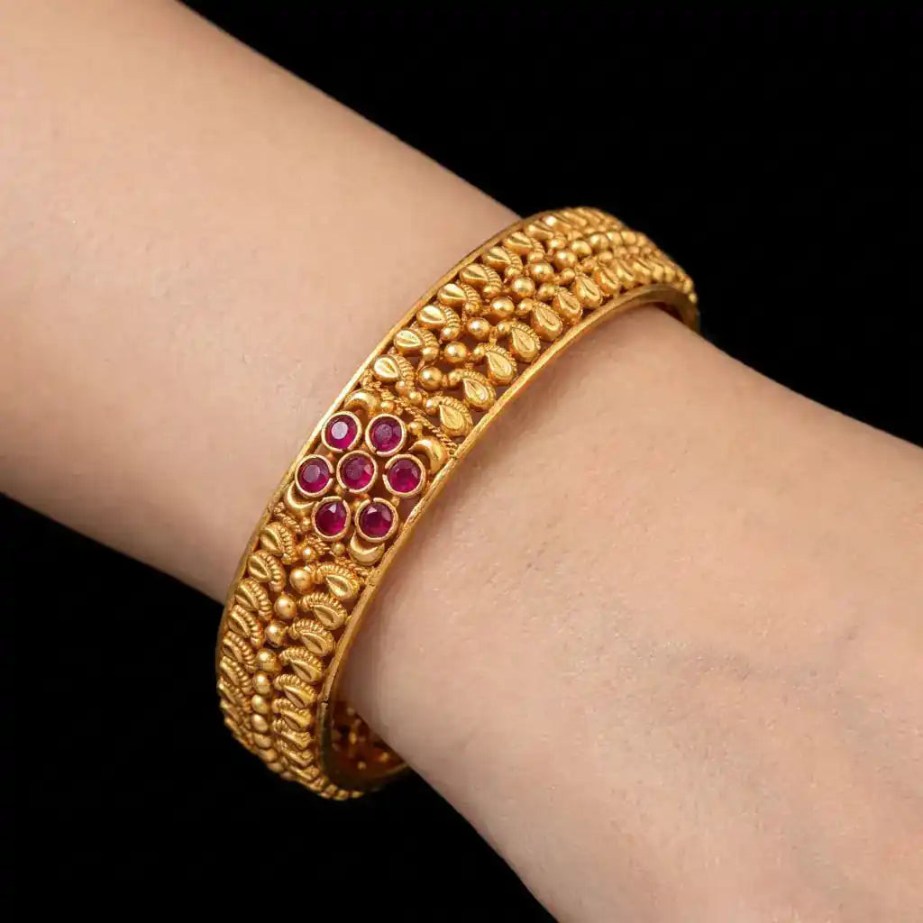 Stone Gheru Bangle PSGRBSR18R-23-006