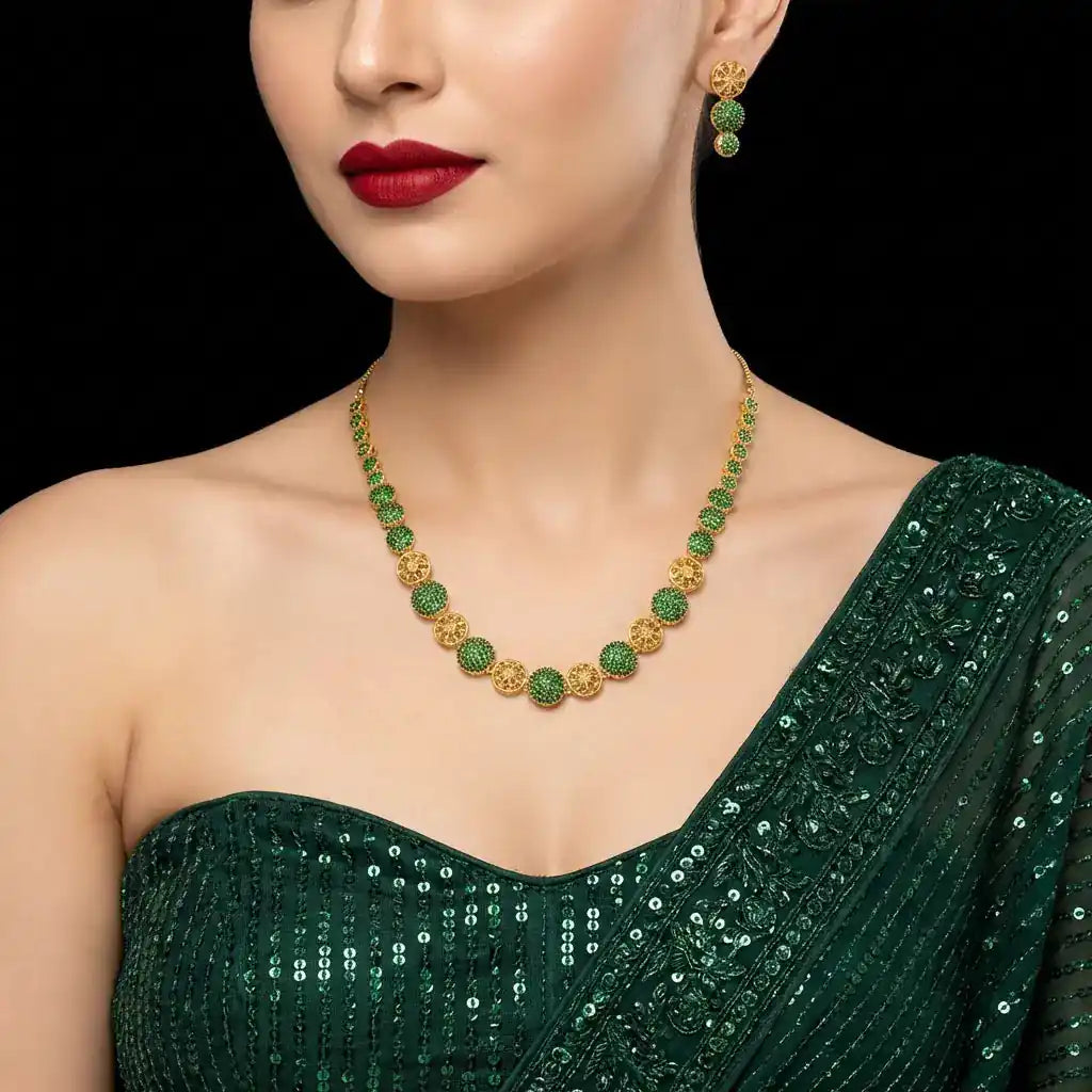 Stone Necklace PSNS67G-035, PSHST90G-061