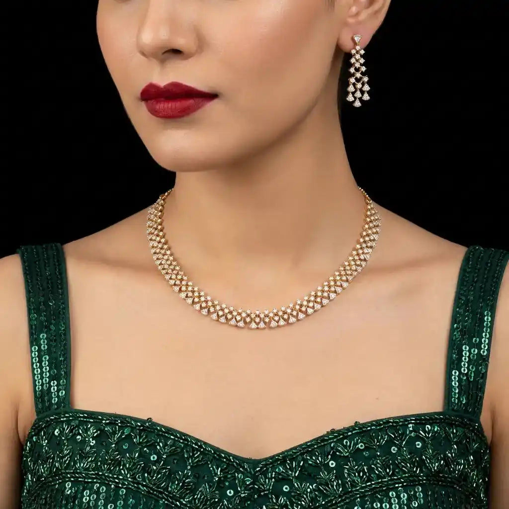 Stone Necklace PSNSS40W-085