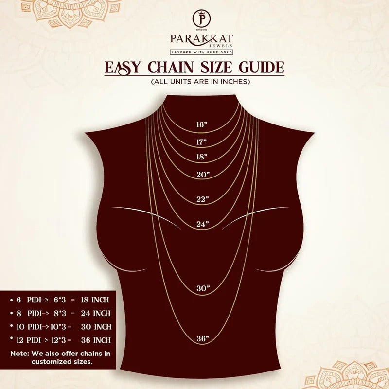 Chain Size Guide — Parakkat Jewels