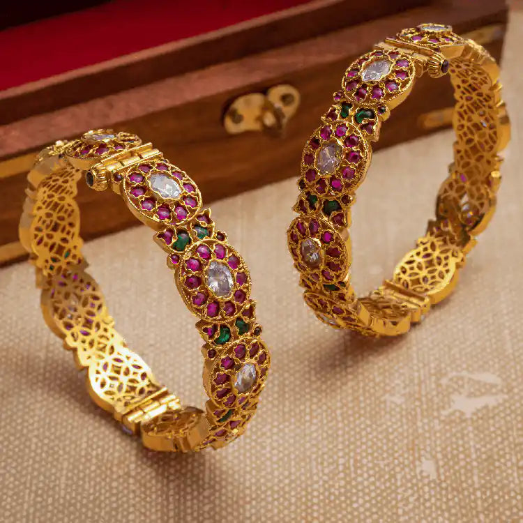 Bangle PSGRBSR1R-28-002 - Parakkat Jewels