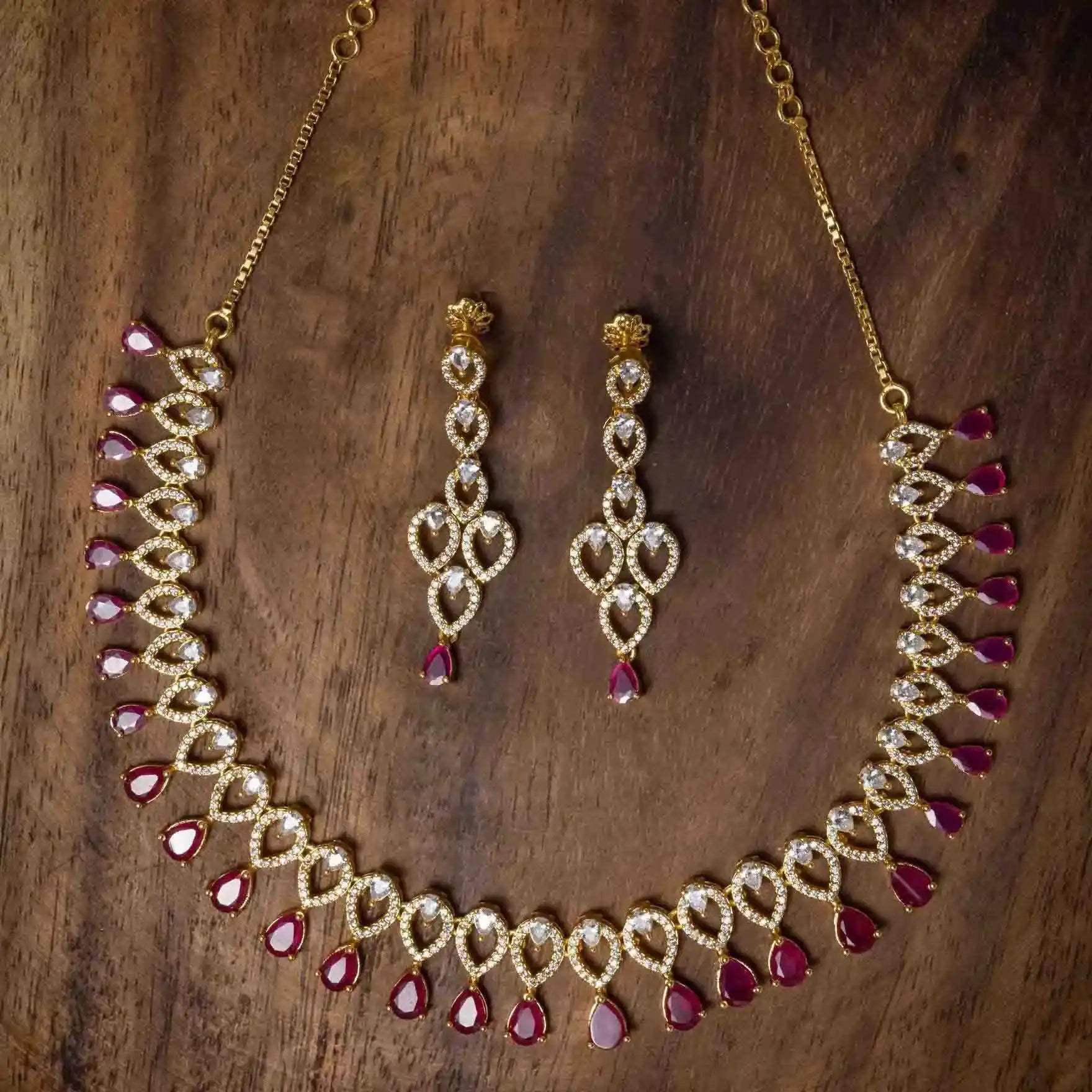 Necklace PMSNS11WR-007,PMSHST4WR-022 - Parakkat Jewels