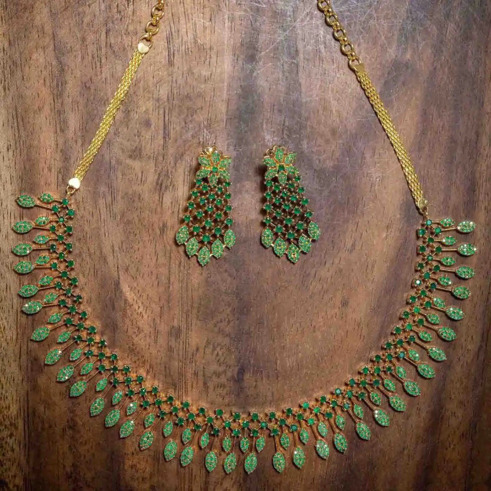 Necklace PMSNS8G-009,PMSHST1G-022 - Parakkat Jewels