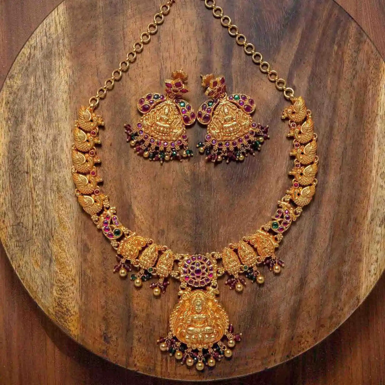 Necklace PSGRNSSR14RG-039,PSGRHSTSR2RG-023 - Parakkat Jewels