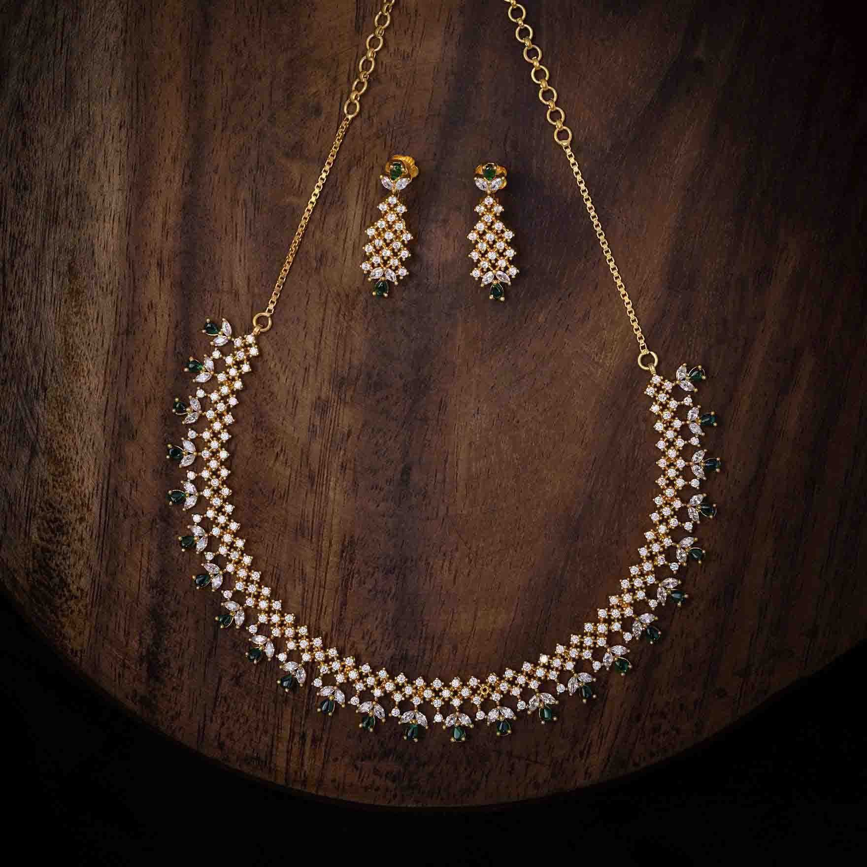 Necklace PSNS49WG-036,PSHST66WG-061 - Parakkat Jewels