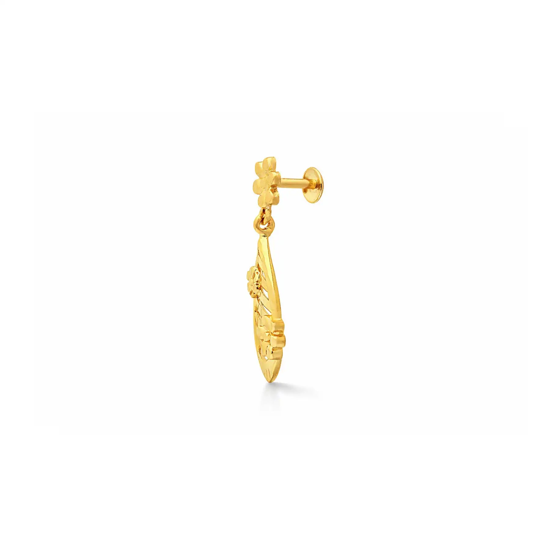 Golden Hanging Stud PGHST334-001