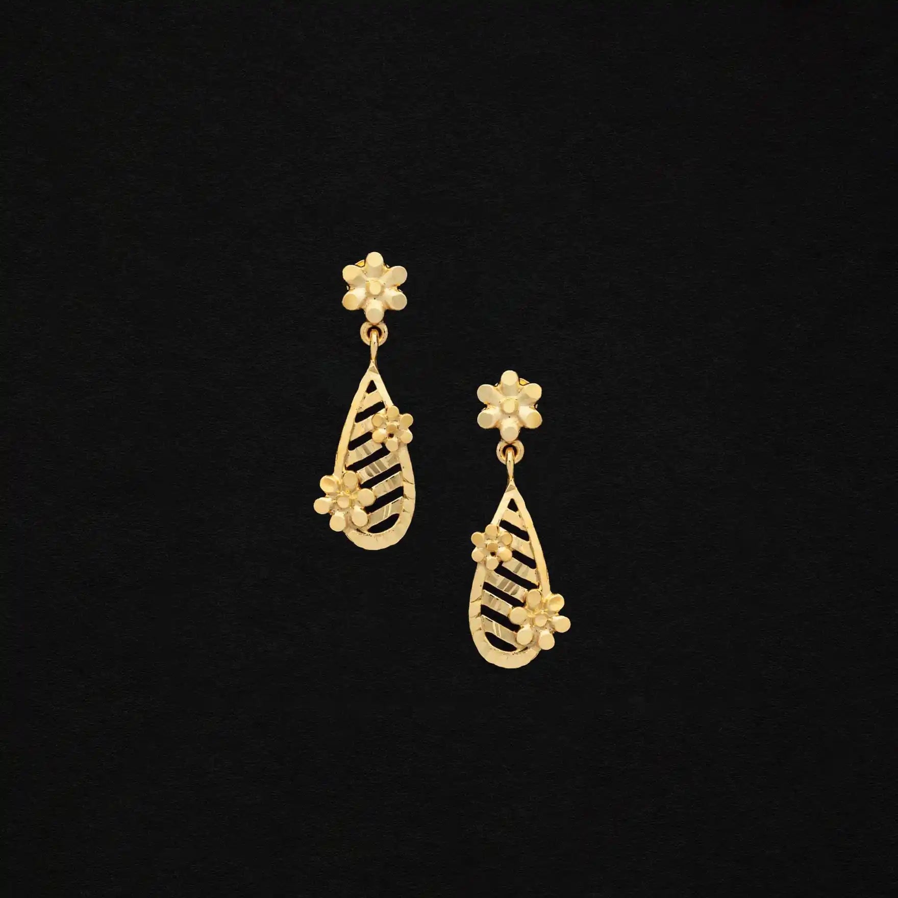 Golden Hanging Stud PGHST334-001
