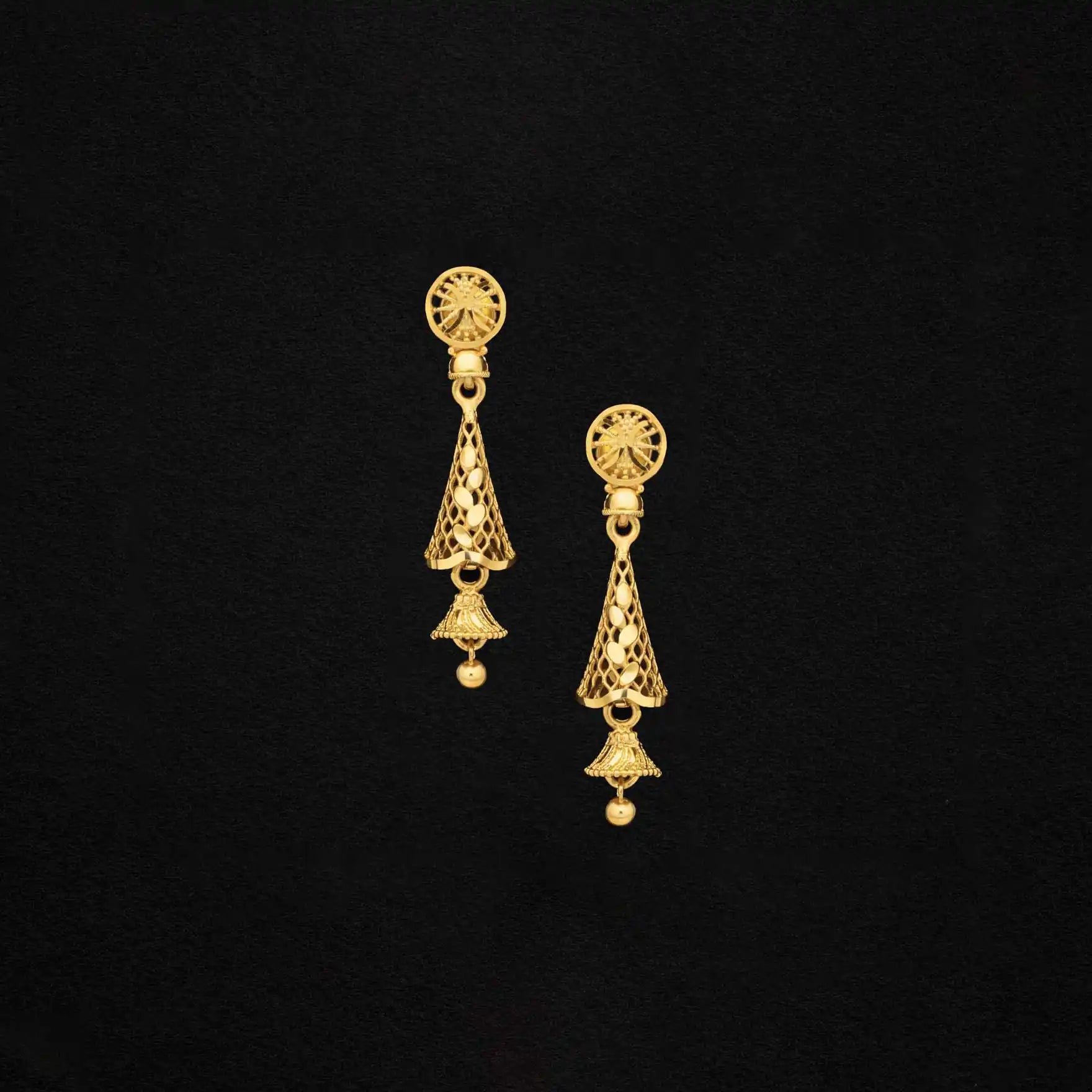 Golden Hanging Stud PGHST44-041