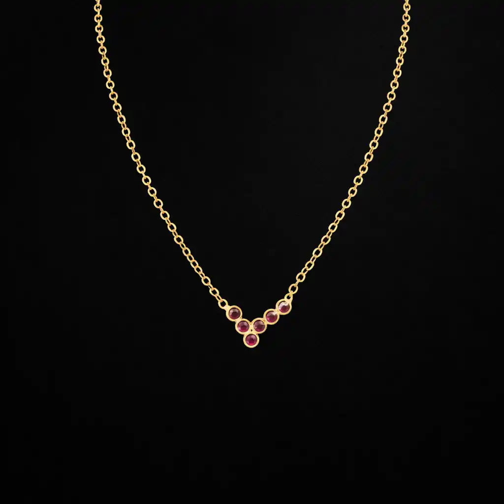 Elegant Pink Stone Necklace